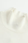 SWAYING/KNIT hollow back turtleneck pullover SW23AW1T19 white